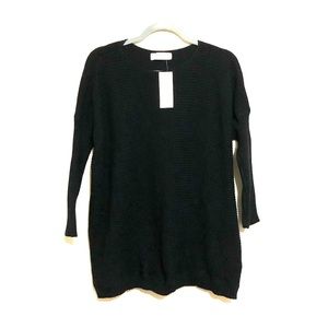Black knit sweater